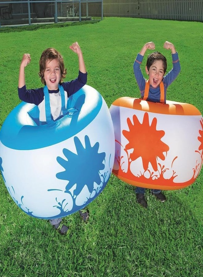 ألعاب KinderTales® Bonk Outs للأطفال - ألعاب نطاطة قابلة للنفخ مزودة بأحزمة قابلة للتعديل وصمامات أمان، مصنوعة من الفينيل، تتضمن رقعة إصلاح، مناسبة للاستخدام الداخلي والخارجي، عبوة من قطعتين - Image 5